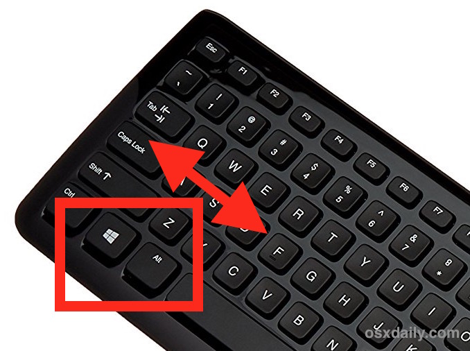 what is control option on a windows keyboard for mac